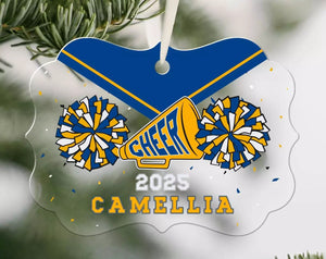 Personalized Cheerleader Ornament Christmas Tree Ornaments Cheerleader Gifts