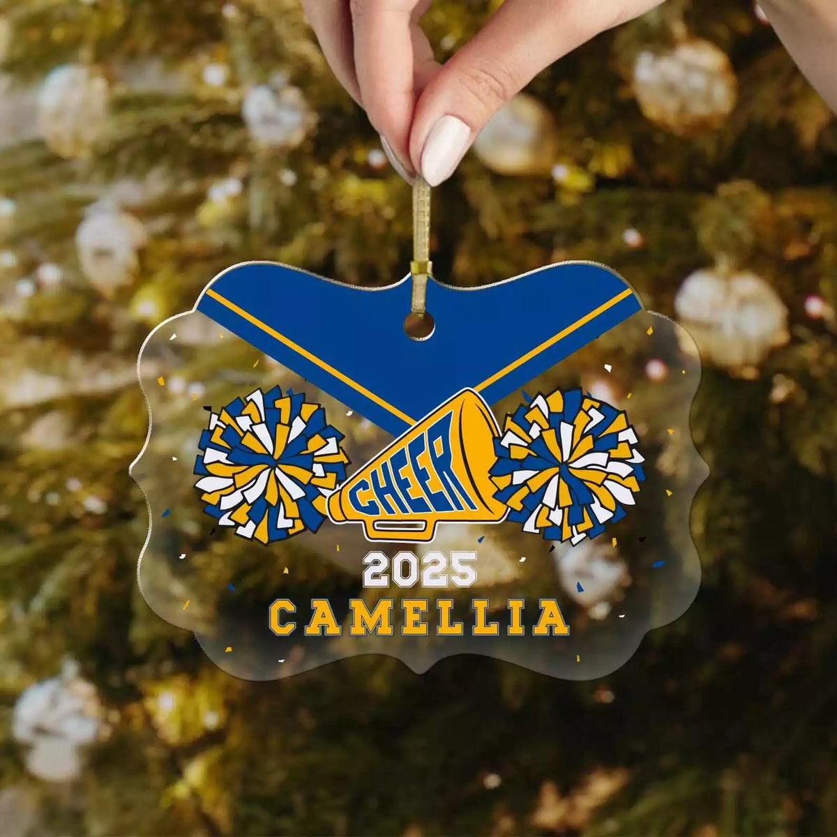 Personalized Cheerleader Ornament Christmas Tree Ornaments Cheerleader Gifts