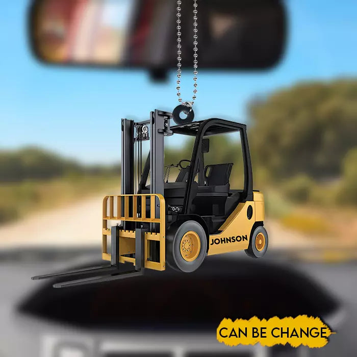 Forklift truck Christmas Ornament,Forklift truck hanging Xmas Ornament decor