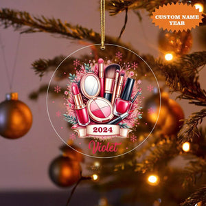 Personalized Makeup Christmas Ornament Artist Christmas Ornament Decor Gift