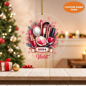 Personalized Makeup Christmas Ornament Artist Christmas Ornament Decor Gift