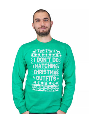 Christmas matching green red funny shirts matching outfits but I do tees