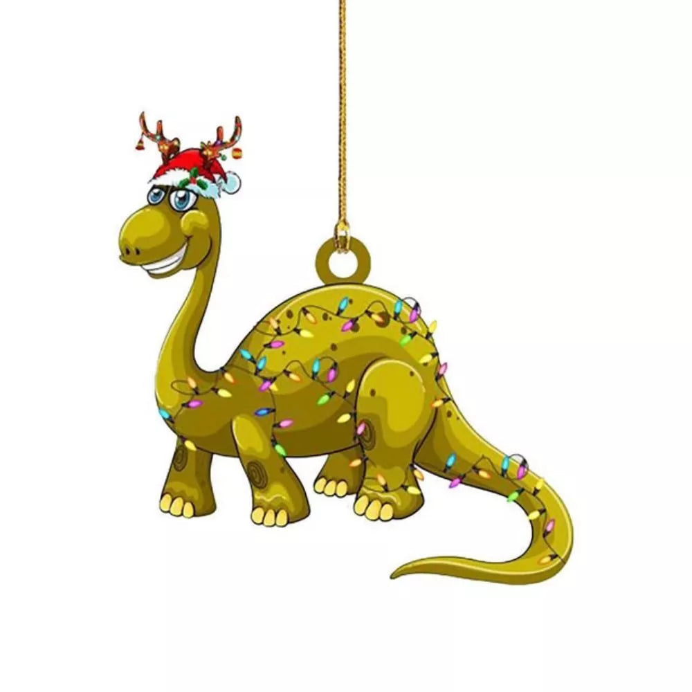2D Christmas Dinosaur Hanging Ornaments Dinosaur Hanging Decoration Christmas