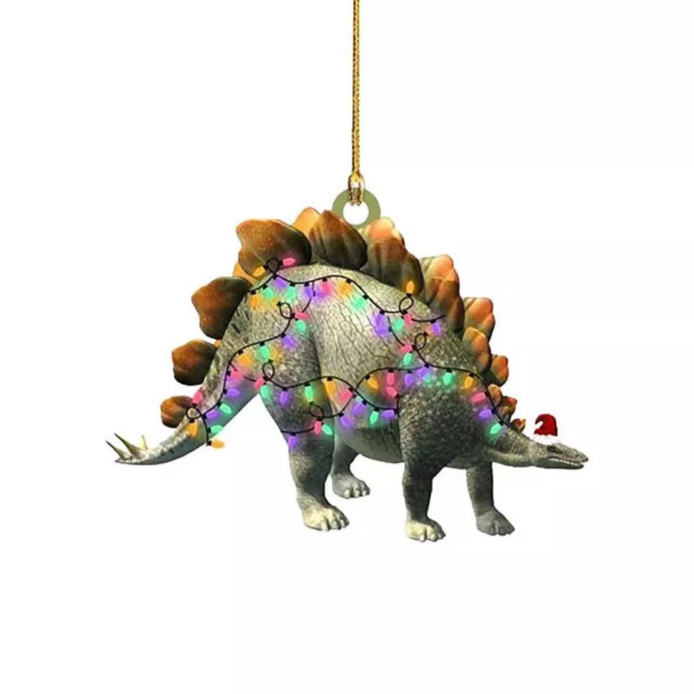 2D Christmas Dinosaur Hanging Ornaments Dinosaur Hanging Decoration Christmas