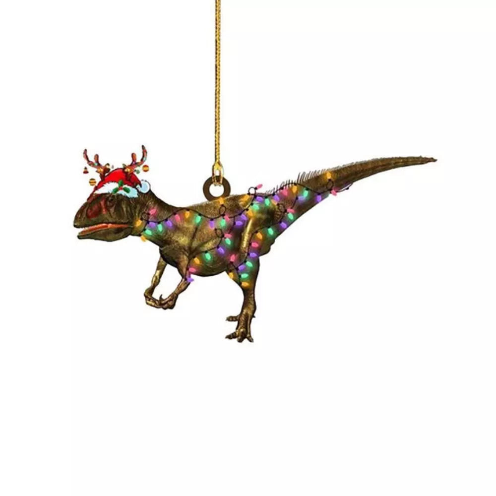 2D Christmas Dinosaur Hanging Ornaments Dinosaur Hanging Decoration Christmas