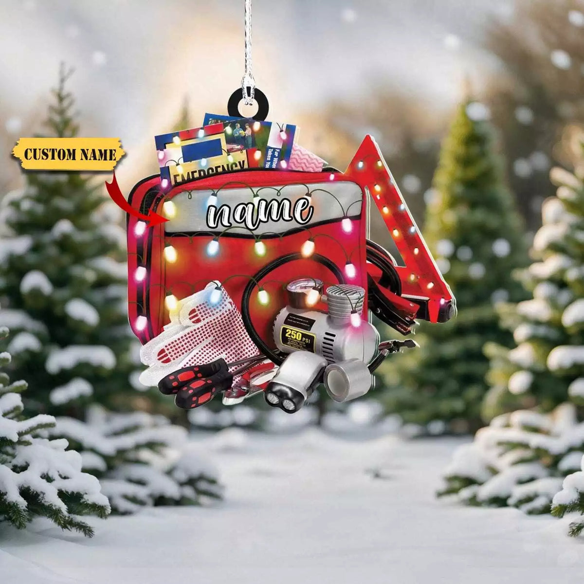 Personalized Emt Paramedic Bag Custom Shape Ornament 2d Gift For Paramedic