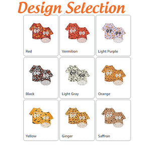 Personalized Halloween Dog Sweatshirts, Custom Jersey Shirts for Pets with Name/Number/Logo, Lightweight Pet Clothing for Small and Medium Dogs Halloween Style