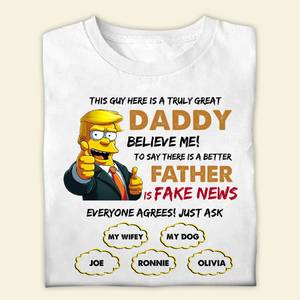 Personalized T-Shirt For Dad - This Guy Here Is A Truly Great Daddy - Funny Personalized T-Shirt Gifts For Father's Day Birthday Anniversary