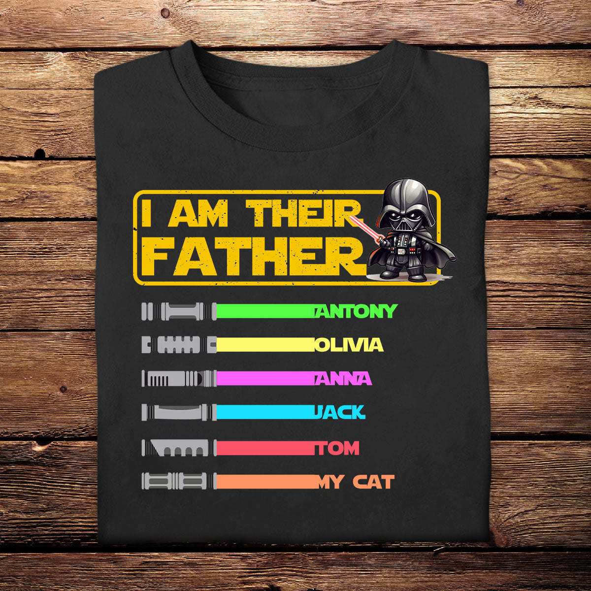 Personalized T-Shirt For Dad - I Am Their Father - Dad - Daddy - Papa - Customized Apparel Gifts For Father's Day Birthday Anniversary T-Shirt For Dad