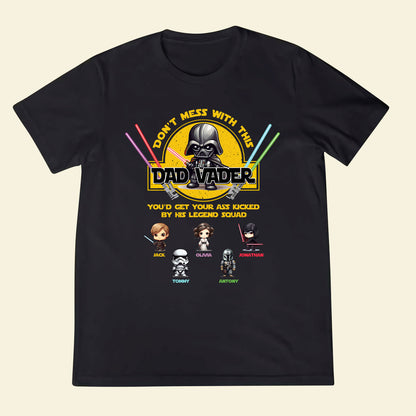 Personalized Father's Day Apparel - You'd Get Your Ass Kicked - Family Custom Photo Apparel for Father's Day Birthday Anniversary