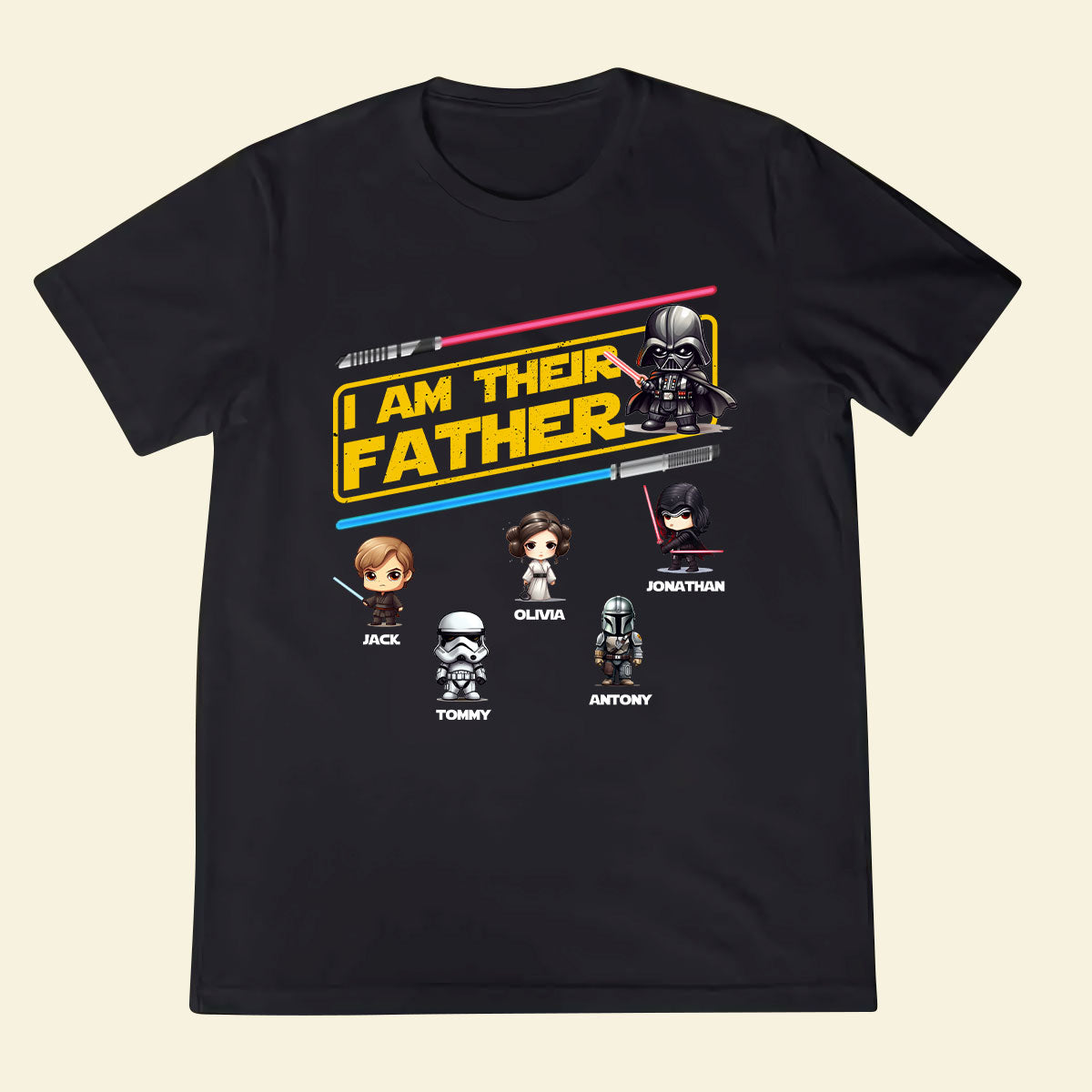 Best Custom T Shirts - I Am Their Father - Customized Apparel for Father's Day Birthday Anniversary
