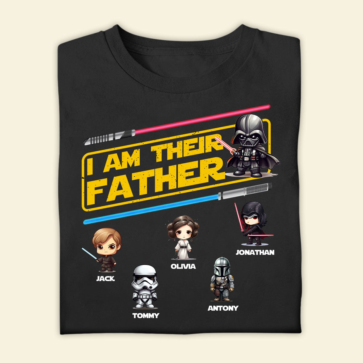 Best Custom T Shirts - I Am Their Father - Customized Apparel for Father's Day Birthday Anniversary