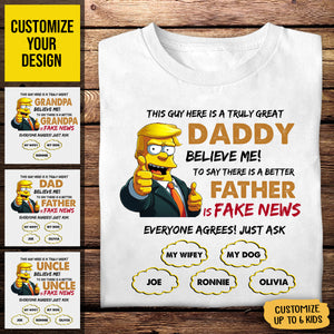 Personalized T-Shirt For Dad - This Guy Here Is A Truly Great Daddy - Funny Personalized T-Shirt Gifts For Father's Day Birthday Anniversary