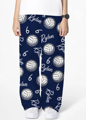 Personalized Volleyball Pajama, Volleyball Pajama gift, gift for volleyball player, volleyball gift, volleyball team gift