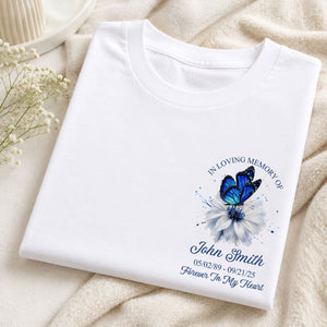 Memorial Butterfly Forever In My Heart - Personalized Shirt