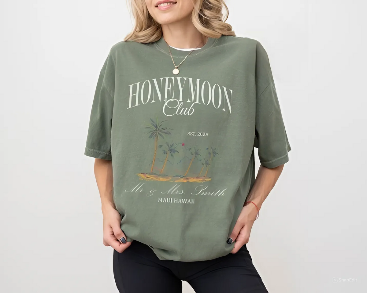 Mr and Mrs Shirts, Custom Couples Honeymoon Vacation Shirts, Just Married Shirt, Hubby Wifey Shirt, His and Hers Shirts, Honeymoon Vibes Tee