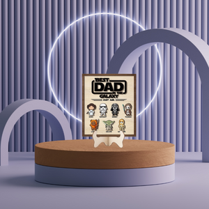 Personalized Star Wars Father's Day Wooden Sign, Funny Star Wars Dad Gift with Custom Names, Best Dad Galaxy, Star Wars Wooden Sign For Dad