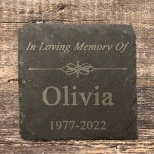 Engraved Memorial Stones Rocks - In Loving Memory Of - Garden Stones In Memory Of A Loved One - Memory Garden Plaques