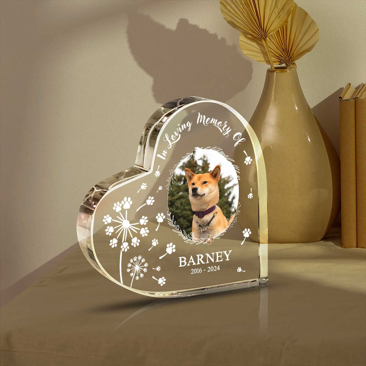 In Loving Memory Of Personalized Heart Shape Plaque Custom Pet Memorial, Dog Memorial Acrylic Plaque, Pet Remembrance Gift, Dog Keepsake Plaque, Sympathy Sign stunning-gift-store-acrylic-wall-art-heart-acrylic-in-loving-memory-of-3_optimized.jpg