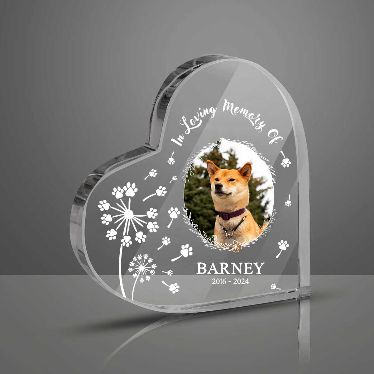 In Loving Memory Of Personalized Heart Shape Plaque Custom Pet Memorial, Dog Memorial Acrylic Plaque, Pet Remembrance Gift, Dog Keepsake Plaque, Sympathy Sign stunning-gift-store-acrylic-wall-art-heart-acrylic-in-loving-memory-of-5_optimized.jpg