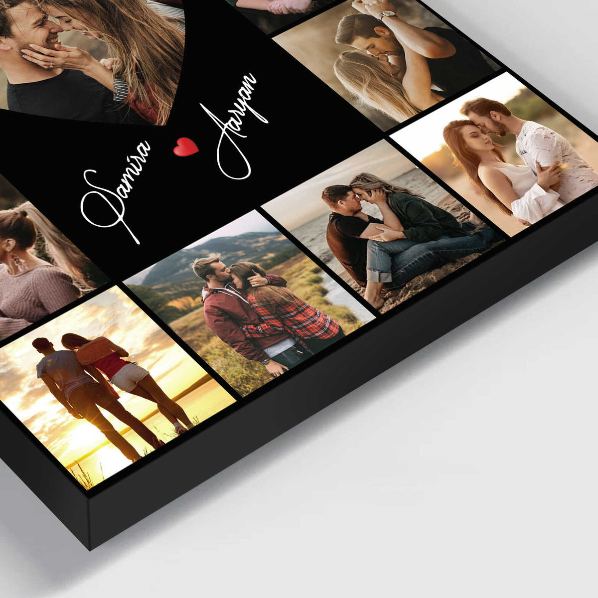 Personalized Photo Collage Canvas, Engagement Gift, Wedding Gift, Anniversary Gift, Gift for Couples, Photos on Canvas, Marriage Anniversary Collage