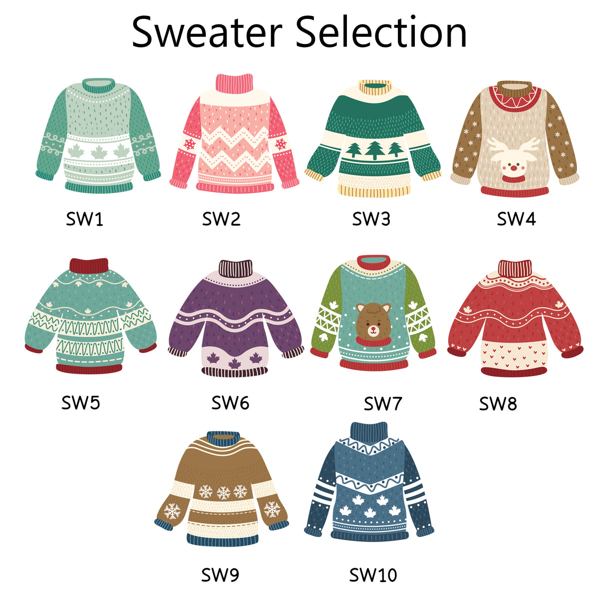 Personalised Grandad's Gang Christmas With Grandkids & Pets' Face T-shirt Sweatshirt Hoodie