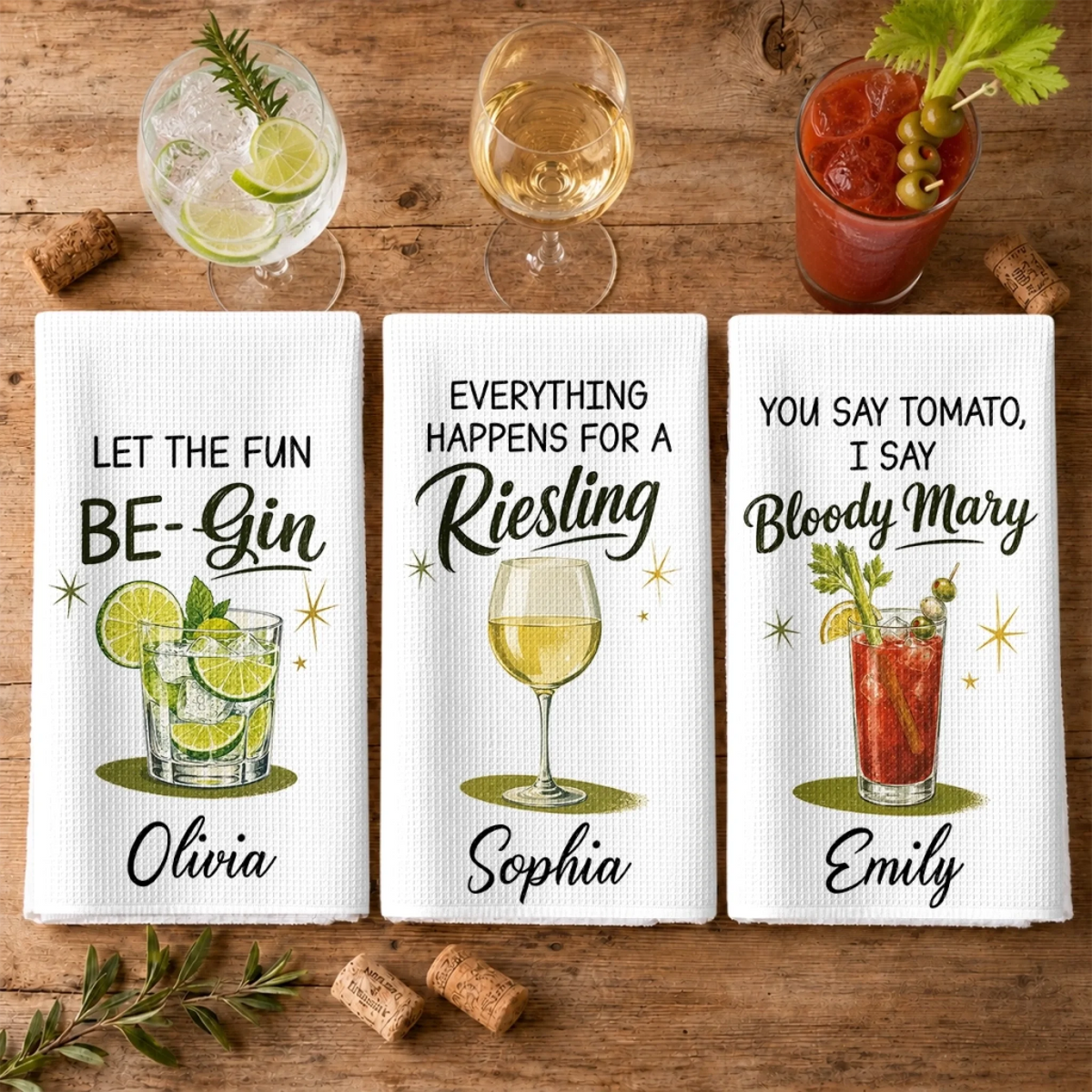 Hit Me With Your Best Shot - Personalized Kitchen Towel For Hers, Mom