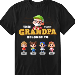 Personalized This Grandpa Belongs To Shirt - Hoodie - Sweatshirt