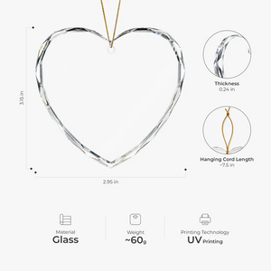 First Christmas As Mr And Mrs Ocean Pearl Crystal Heart Ornament - Personalized Wedding Gifts for Couples