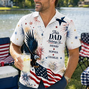 250 Years Of Freedom - Personalized Hawaiian Shirt - 4th July Gift For Men, Grandpas, Dads, Husband