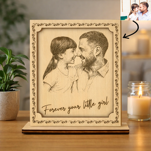 Pencil Sketch Everything I Am Is Because Of You - Custom Photo Wooden Plaque t_ixu_ng_18_069b629c-933f-444a-93a4-c9f527af3024.png