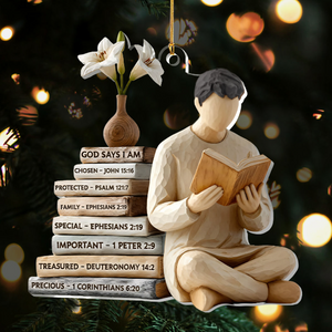 God Says I Am | Personalized 1-Layer Acrylic Ornament