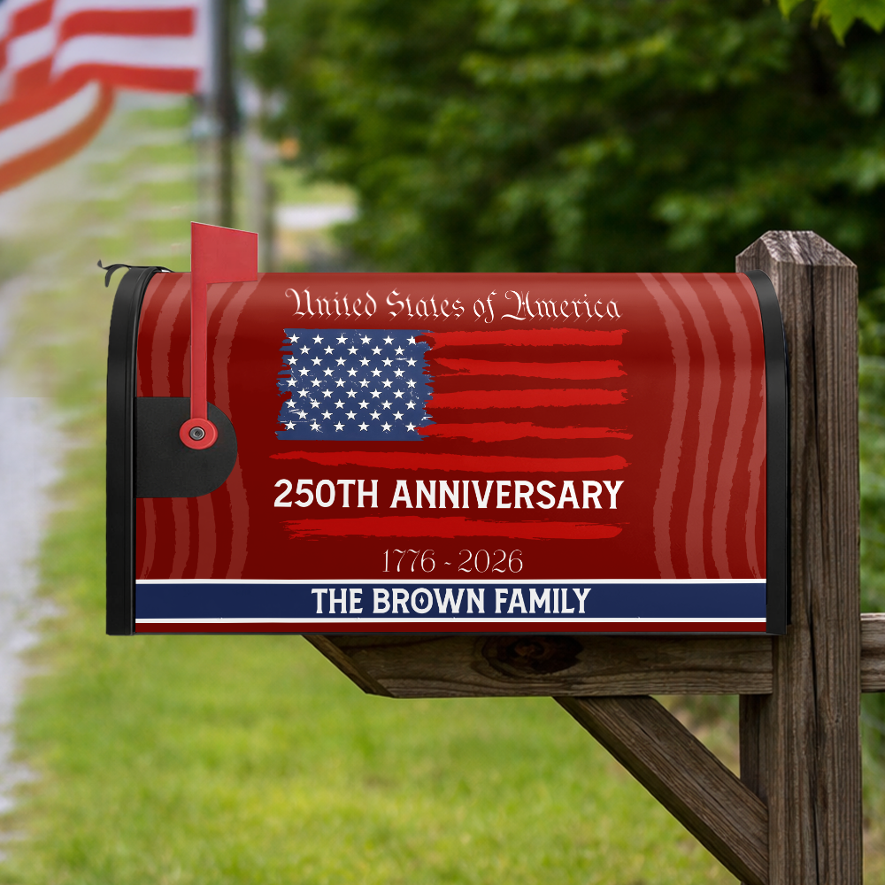 USA 250th Anniversary Mailbox Cover