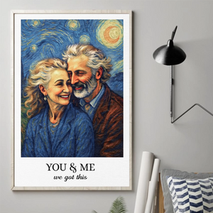 Custom Photo Vertical Poster - Personalized Anniversary Wedding Gifts For Husband And Wife, Him And Her