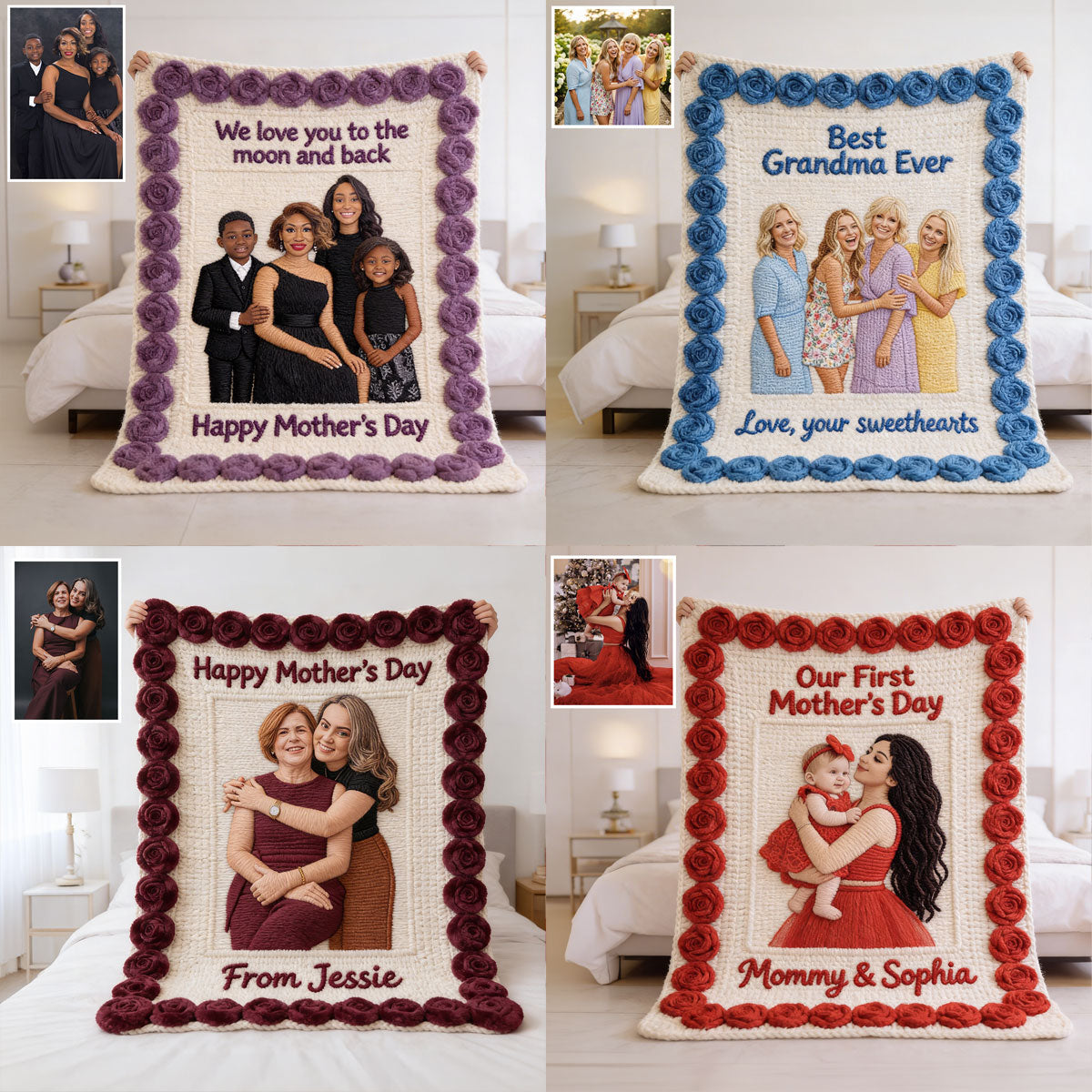Upload Photo Embroidered Family Portrait Personalized Blanket t_ixu_ng_39_36d750b9-3134-4264-9a23-d593103b980f.png