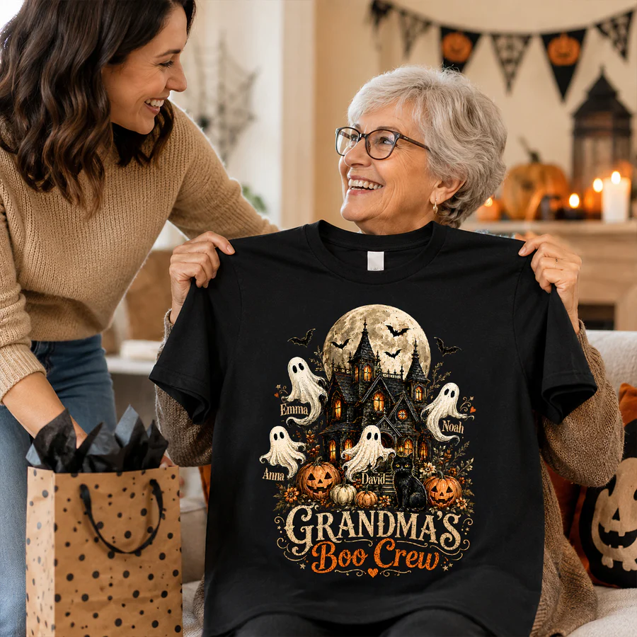 Grandma's Boo Crew Halloween Haunted House - Personalized Shirt - Gift for Grandma t_ixu_ng_3_3bf495f3-3772-4ca2-99e0-3dfc2ef241e7.png