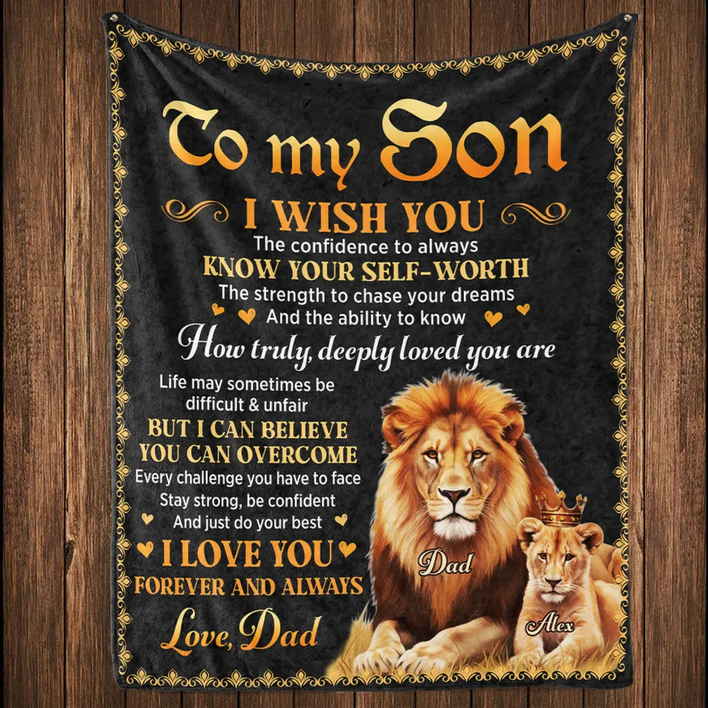 Just Do Your Best - Personalized Fleece Blanket