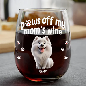 Paws Off My Mom's Wine - Personalized Stemless Wine Glass t_ixu_ng_42.png