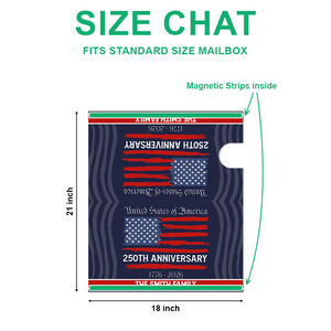 USA 250th Anniversary Mailbox Cover