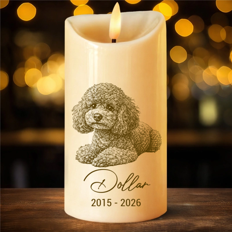 Custom Photo Pencil Sketch Memorial Family Dog Cat Portrait - Personalized Flameless LED Candle t_ixu_ng_54_e4d3c782-acf8-477e-b8d4-ae8d38da406f.png