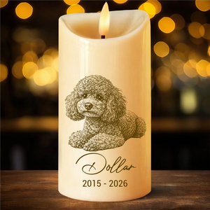 Custom Photo Pencil Sketch Memorial Family Dog Cat Portrait - Personalized Flameless LED Candle t_ixu_ng_54_e4d3c782-acf8-477e-b8d4-ae8d38da406f.png