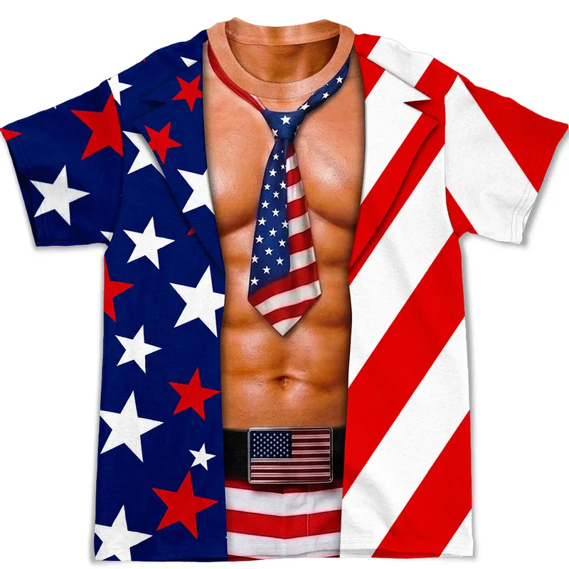 Independence Day Couple - Personalized Custom All-over-print T-shirt
