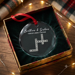 Family Roots Keep Us Together - Personalized Glass Ornament