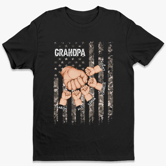 Grandpa Is Like Dad Without Rules - Family Personalized Custom Unisex T-shirt, Premium T-shirt, Hoodie - Gift For Dad, Grandpa