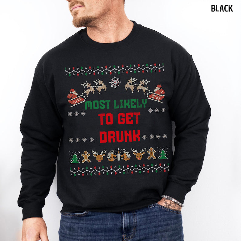 Custom Ugly Christmas Sweater, Matching Family Christmas Sweatshirt, Personalized Couple Christmas Gift, Christmas Party Ugly Sweater Gifts