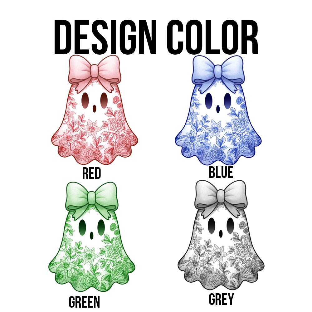 Cute Ghost Bestie Friends Until We Die Toile De Jouy Pattern - Personalized White Edge-to-Edge Mug