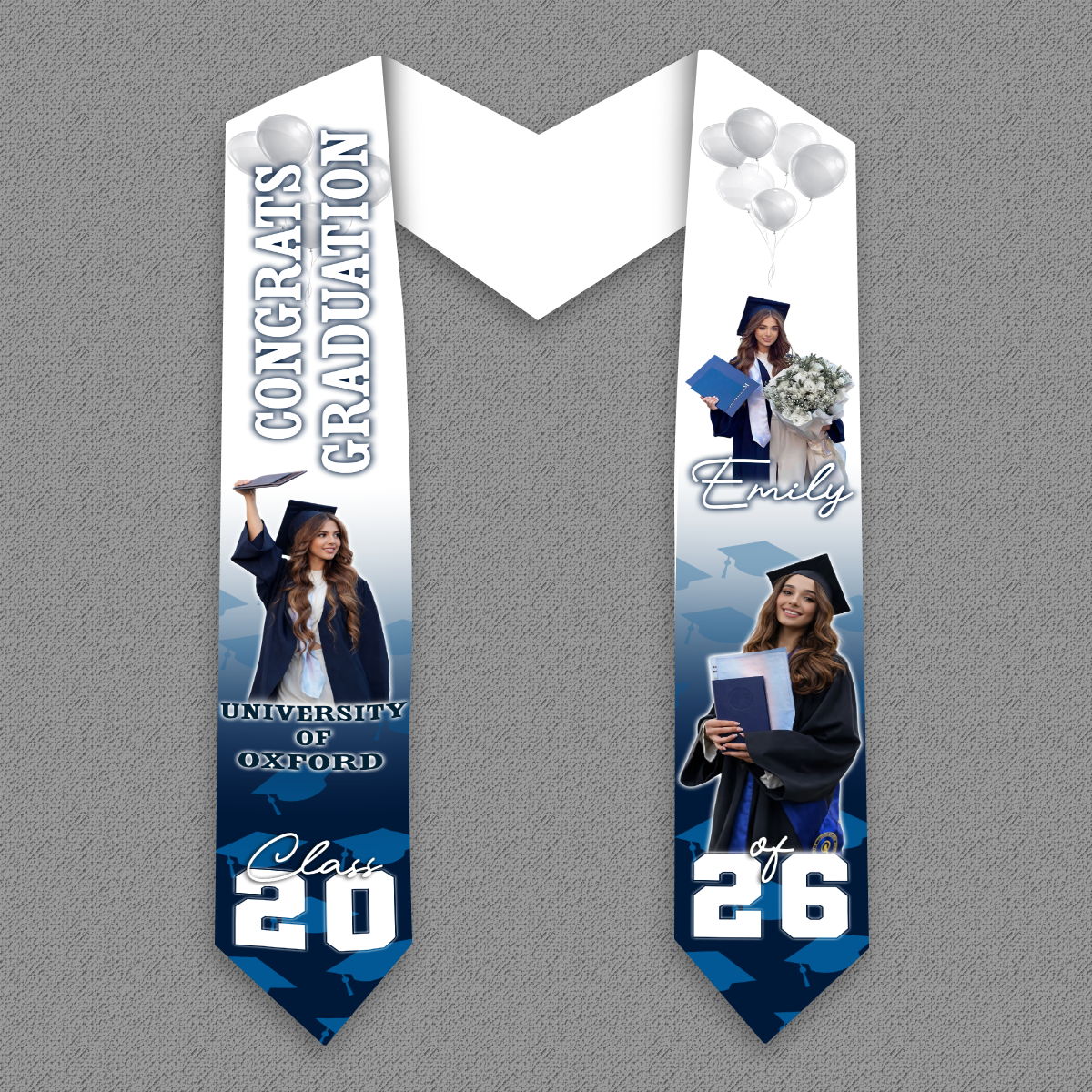 Graduation Photo Stoles - Personalized Class Of 2026 triangle_94a8384c-c9c0-4212-a09a-fb3e80002354.png?v=1773125769