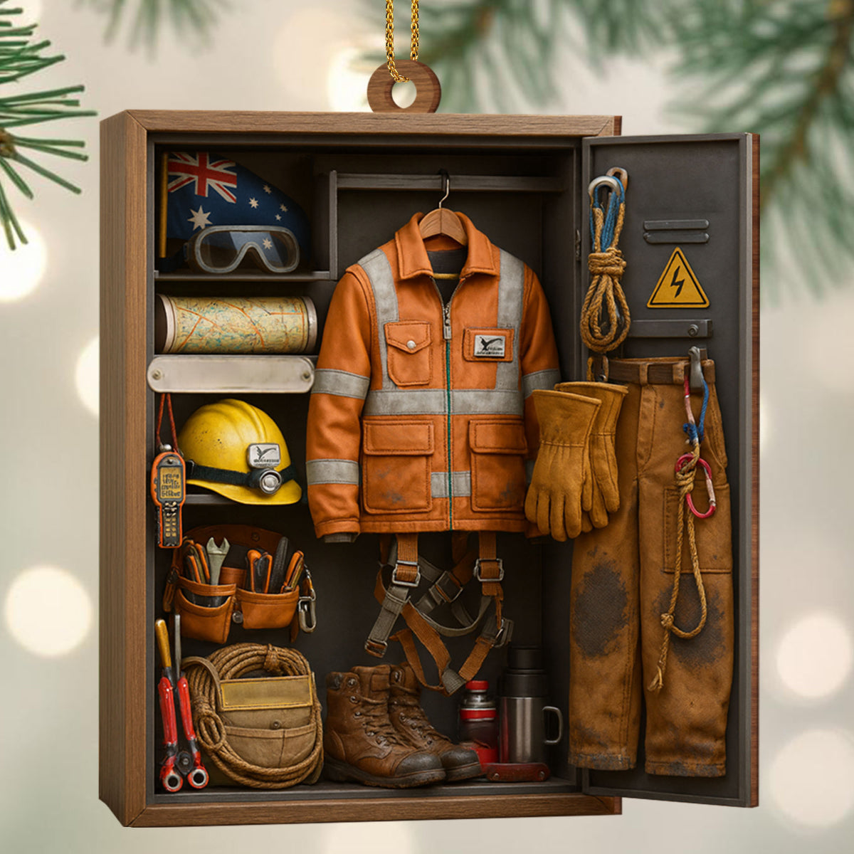 Capture The Spirit Of Adventure And Hard Work, Custom Wood Ornament, Gift For Craftsmen And Workers