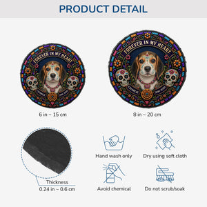 Personalized Forever in My Heart Cat Photo Memorial Garden Stone - Day of the Dead Gifts