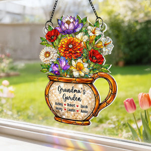 Grandma's Garden Birth Flowers - Personalized Suncatcher